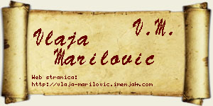 Vlaja Marilović vizit kartica